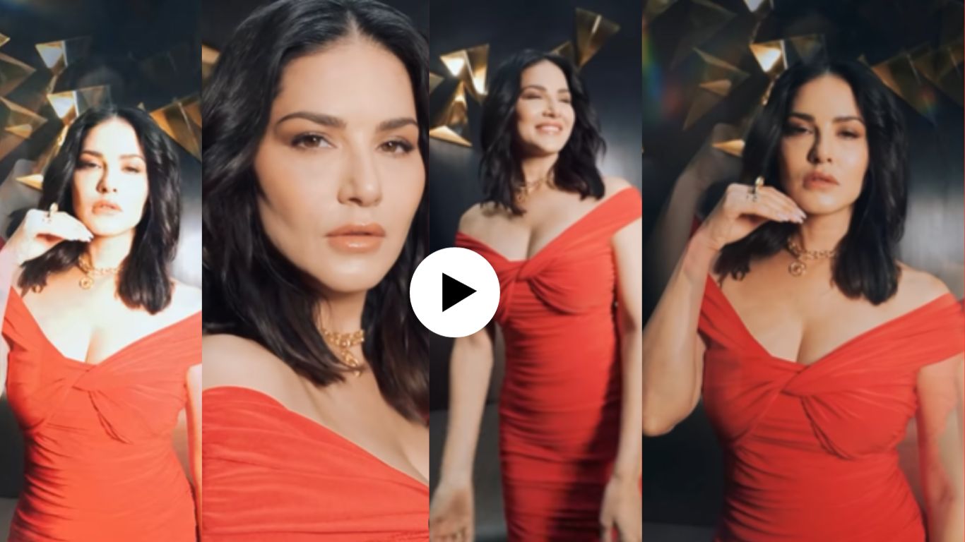 Sunny Leone Photos: Sunny Leone posed for new pictures in red dress, went viral on social media