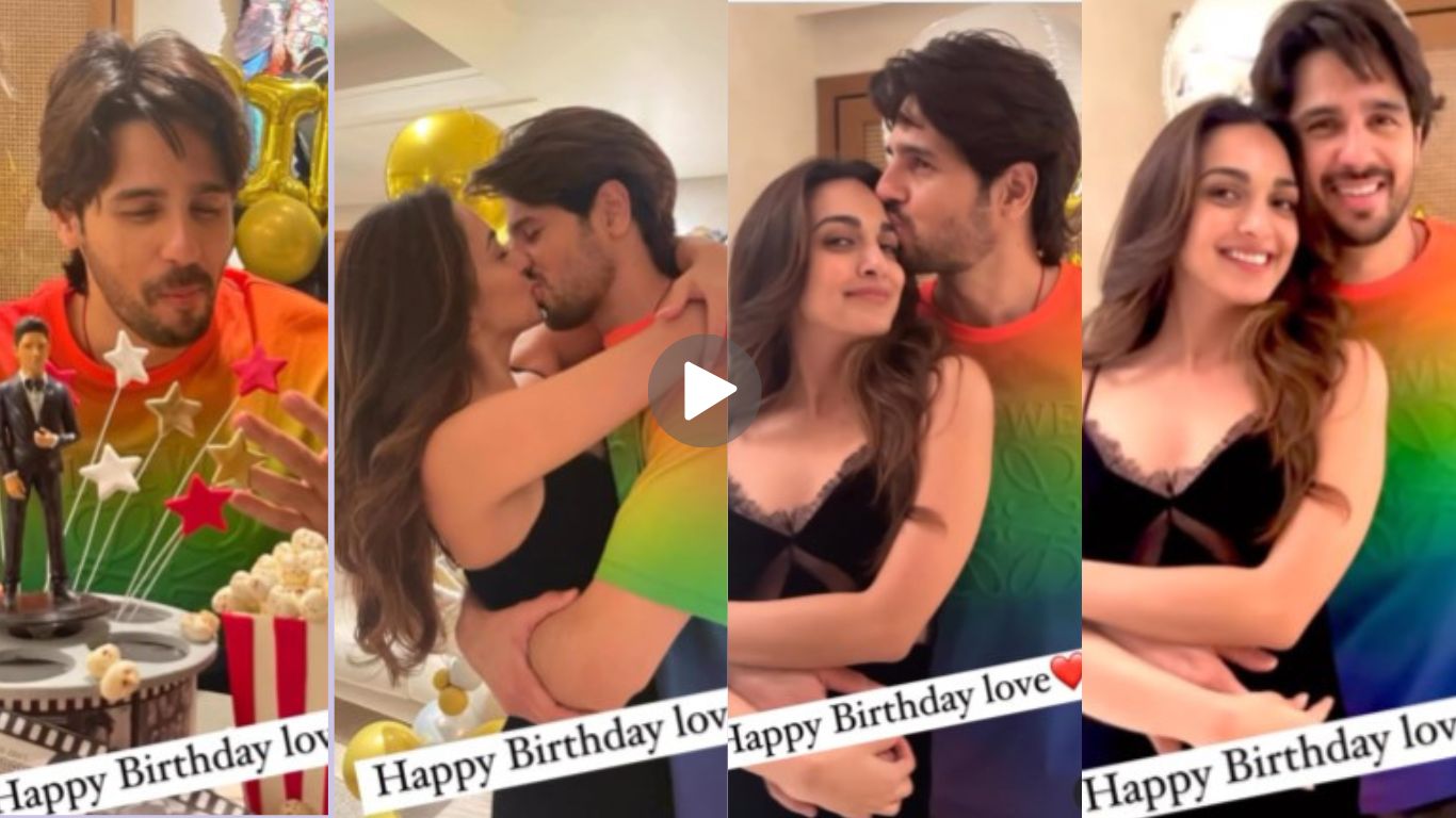 Kiara Advani kissed Sidharth Malhotra in front of everyone, pictures viral on social media