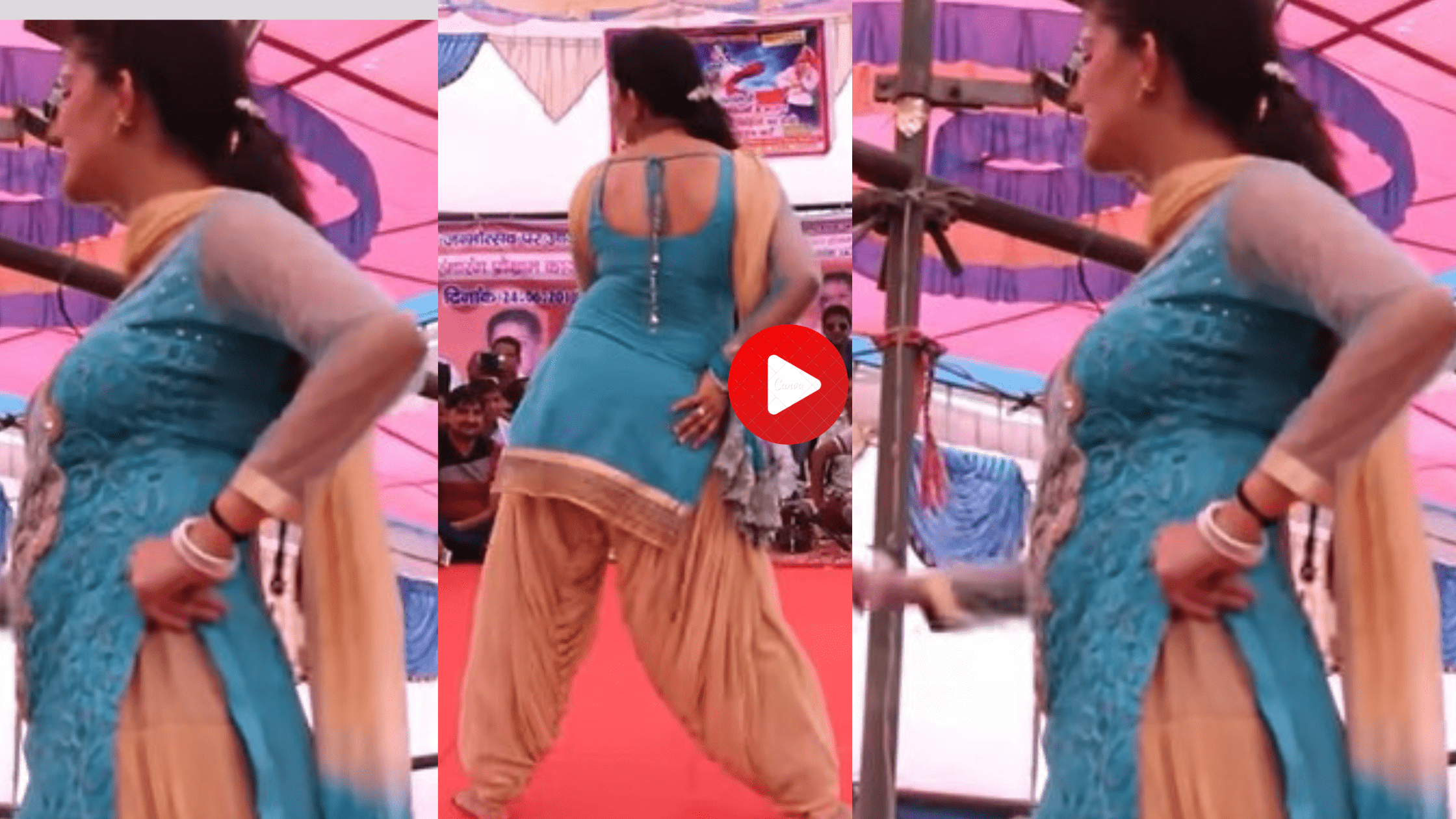 Sapna Chaudhary Dance: Sapna Chaudhary's new video in social media, whole village danced