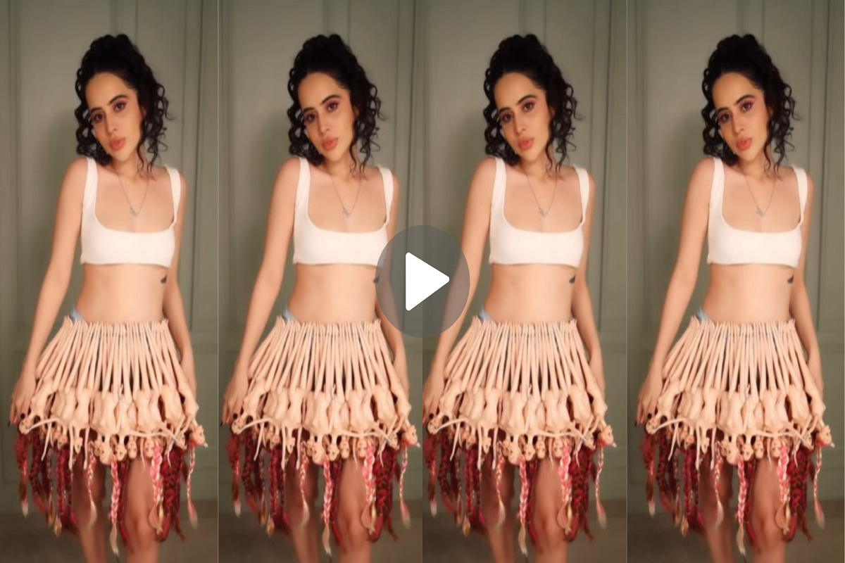 Urfi Javed Viral Video: Urfi Javed crossed all limits in strange dress, fans enjoyed