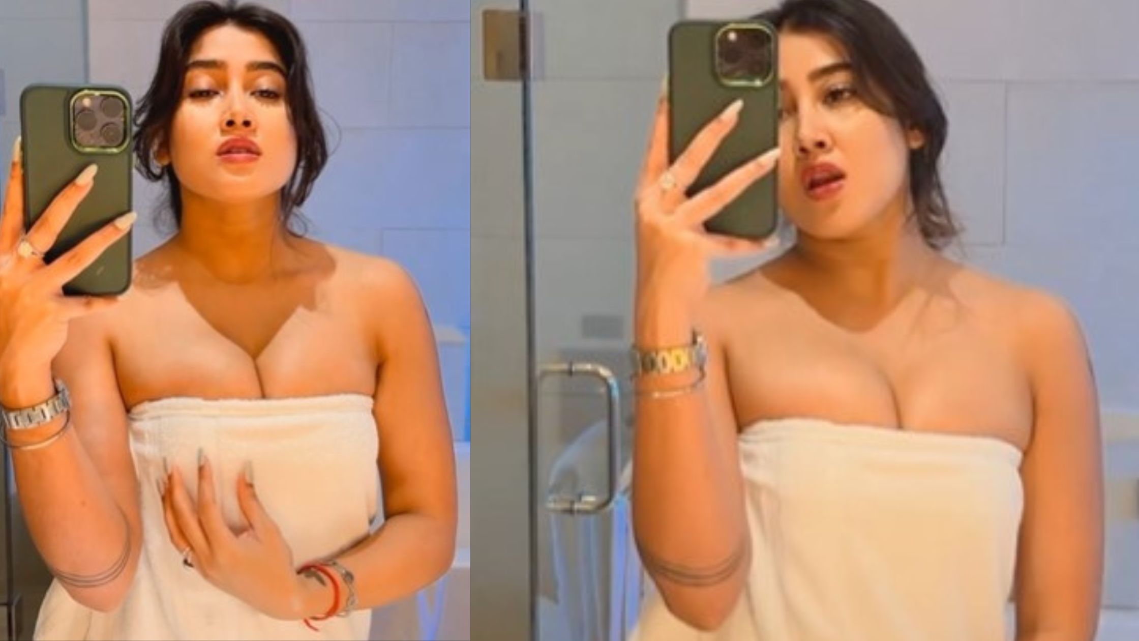 Sofia Ansari Viral Video: Sofia Ansari's bathroom video went viral, watch immediately