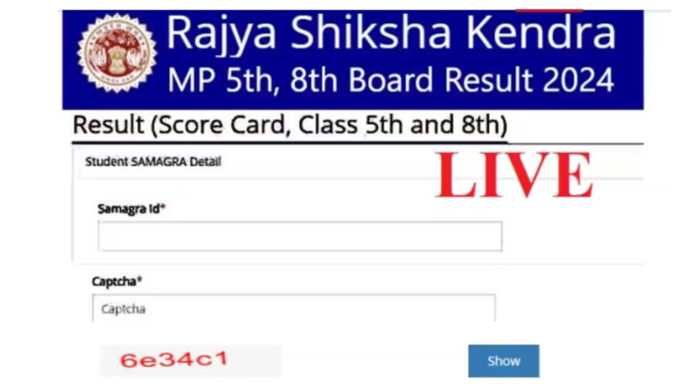 MP Board 5th 8th Result Live Updates, Check from Direct Link