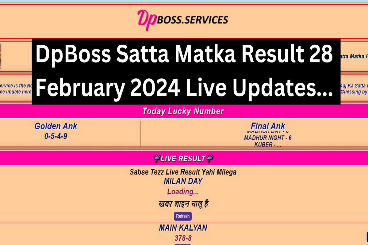 DpBoss Satta Matka Result 28 February 2024 Live Updates: Check today's lucky numbers quickly