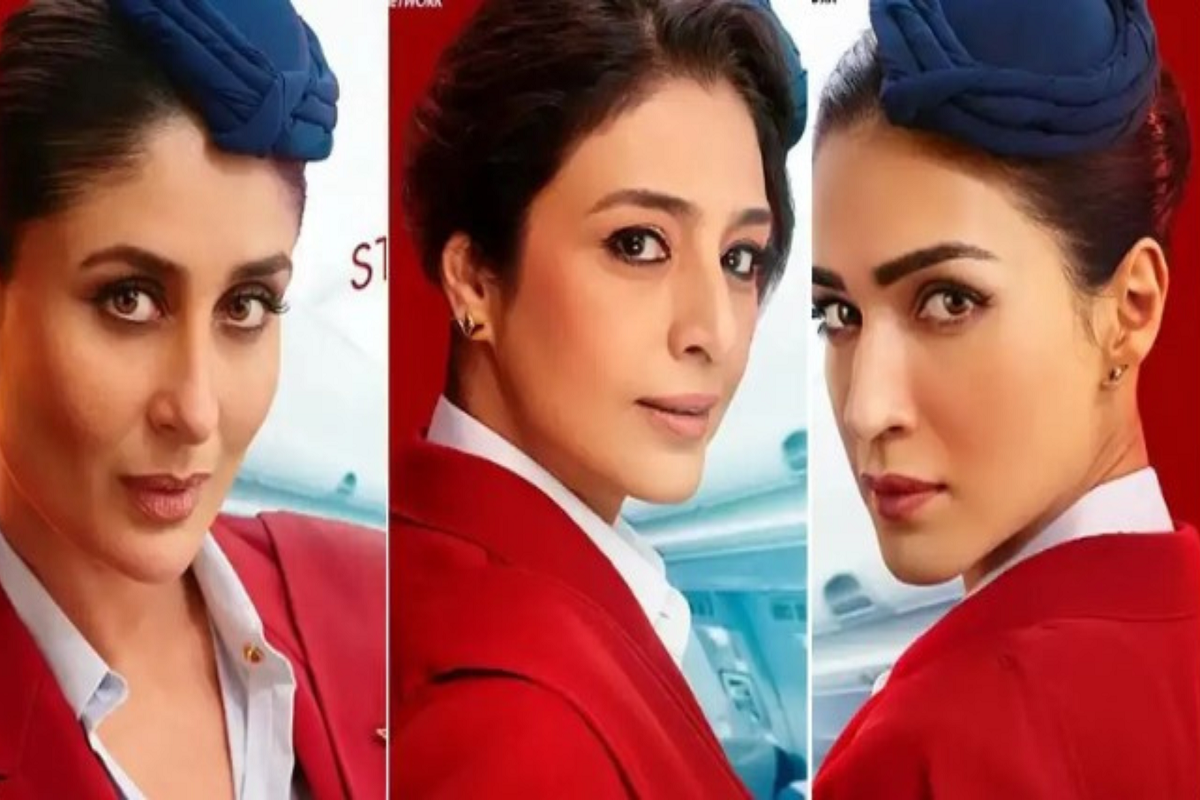 Crew Poster out: Kareena Kapoor-Kriti and Tabu will shine together in 'Crew', poster released