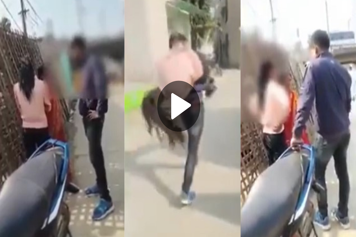 Viral Video: Video of loving couple goes viral, boy runs away after kidnapping his girlfriend in front of his family